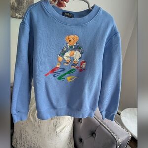Boys Polo Ralph Lauren Blue Bear Sweatshirt